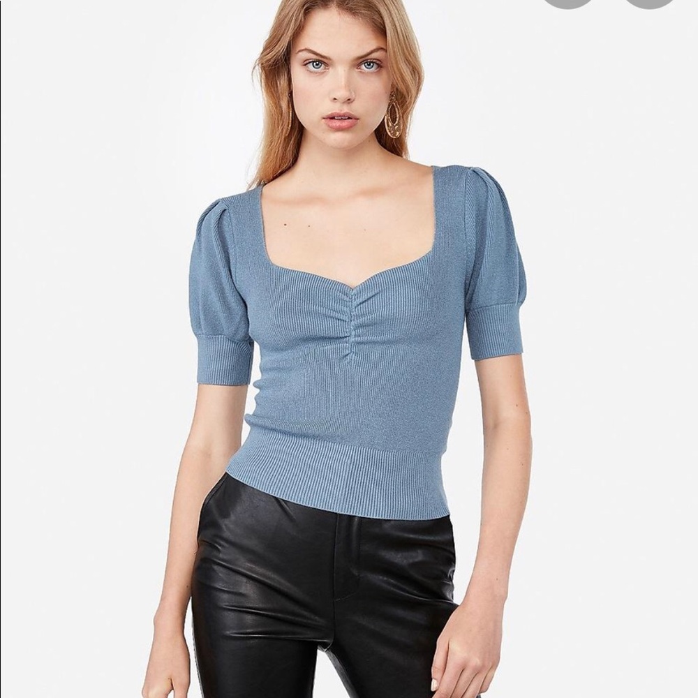Express Mirsalehi Negin Blue Sweater